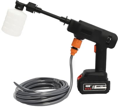 vinnyooc Cordless Pressure Washer 21V, Portable Battery Powered Pressure Washer, High Pressure Cleaner Pressure 28Bar, Handheld Electric Pressure Washer Water Guns for Car Home Garden Wash