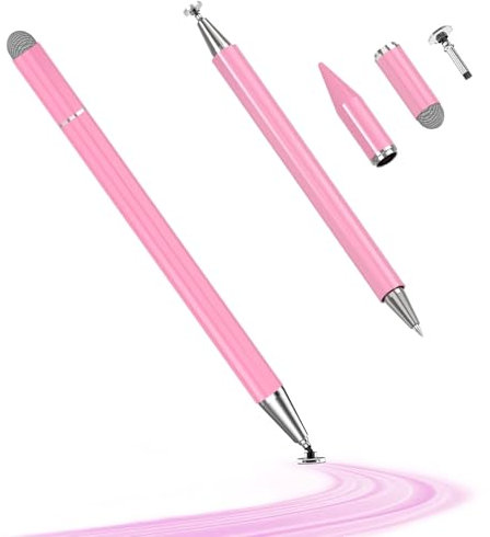 Simsky Penna per Tablet Universale Touch Precisa per iPhone, iPad, Samsung, Huawei - ompatibile con Tutti i Tablet e Telefoni Cellulari (Rosa)