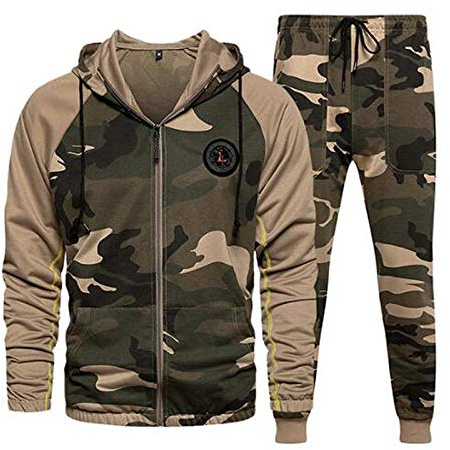 Duohropke Airsoft, tuta mimetica da uomo, tattica, divise maglietta e pantaloni completo, abbigliamento militare tattico per attività all'aperto, mimetico, abbigliamento da caccia per giochi di guerra