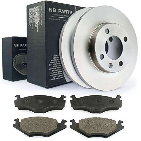 NB PARTS Bremsscheiben + Bremsbeläge vorne 239mm passend für VW Caddy 1 Golf 1 2 3 Jetta 1 2 Seat