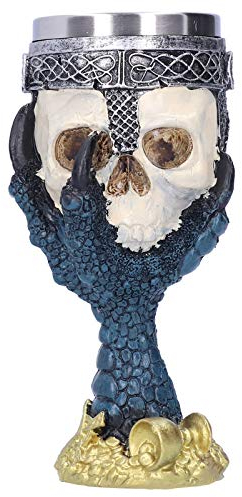 Taza con forma de calavera, vasos de vino de Halloween, taza de agua y cerveza, taza de whisky, decoración de fiesta de bar en casa, 7.1x2.8 pulgadas, acero inoxidable