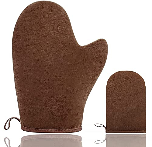 LATRAT Applikator-Handschuh, selbstbräunend, für Gesicht und Körper, doppelseitig, wiederverwendbar, selbstbräunend, Gloves