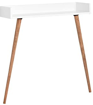 MyosHome - Recibidor Consola, Mueble de Entrada Blanco Roble 82 x 32 x 81 cm. Malta (White)