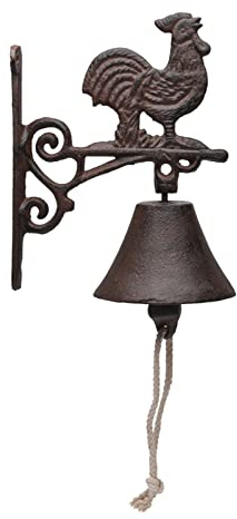 STCREE Campanella a rubinetto, campanella a porta, campanella a cena, decorazioni antiche che scuotono manualmente campanella a porta, ornamento in giardino TQGJST27