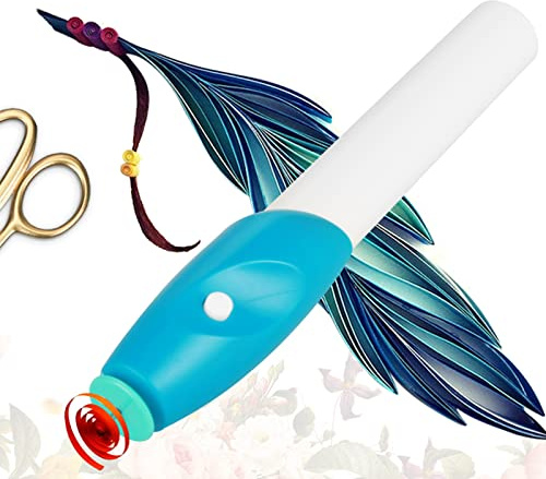 Paper Winder Pen,Electric Slotted Paper Crafts Quilling Tool Origami Curling Pen Automated Paper Strips Volume Curling Rolling Pen for Art Crafts