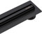 BALNEO Canalina per Doccia, Canaletta di Scarico da 80cm, Scarico a Pavimento Nero, in Acciaio Inossidabile, Pannello Stretto da 14mm, Basso 57mm, Scarico per Doccia Sottile e Basso Proline