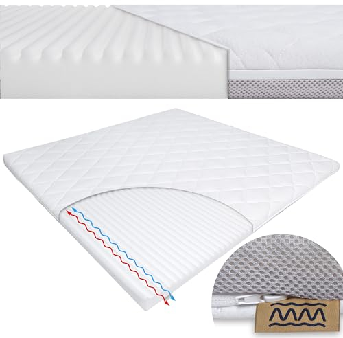 Manufaktura Materacy Laufgitter Matratze 95x95 Für Den Laufstall Laufgittermatratze 95 x 95 Laufgitter - Hochwertiger Schaumstoff - Belüftungssystem - Abnehmbarem Bezug - Oeko-Tex Zertifiziert