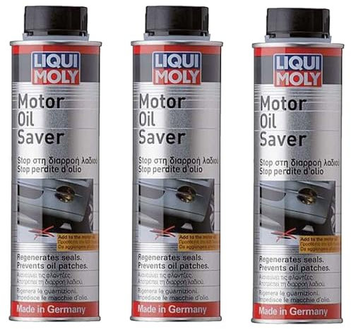 LIQUIMOLY 1802 ADDITIVO Stop PERDITE D'OLIO Motore. RIGENERA GUARNIZIONI in Gomma E PLASTICA del Motore E Riduce LA Sua RUMOROSITA' E Le DILUIZIONI DELL'OLIO. Kit Promo 3 Pezzi X 300 ML