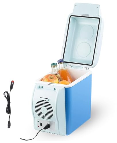 FARMAHAR Glaciere Voiture Petite, 7.5L, Voiture 12v,Faible Bruit Glaciere Electrique, Fonction Refroidissement Et Chauffage GlacièRes pour Auto, Cadeaux Sympas pour La Voiture