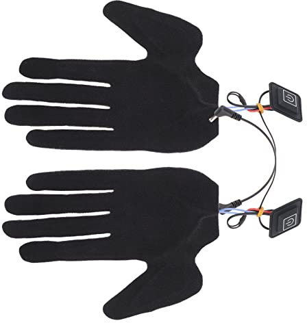 WGFOIP 2 Stück Elektrische Heizhandschuh-Pads, 5-Finger-Handschuh-Heizblatt, Unisex-Thermohandschuhe mit 3 Verstellbaren Gängen für Skifahren, Radfahren Im Freien