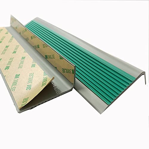 Perfil de borde de escalera Moldura de borde de escalera en forma de L, PVC, antideslizante, protector de esquinas de goma, moldura de seguridad para escaleras de madera, metal, baldosas, interiores