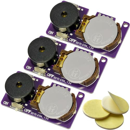 PARNIXS 3 pezzi fastidiosi rumori fastidiosi, 16 rumori e durata della batteria extra lunga, segnale acustico del cricket, fastidiosi scherzi acustici, regali Suitaby per ufficio, feste, casa, pesce