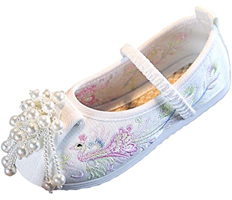 Mocassins pour fille - Ballerines en tissu - Chaussures plates - Chaussures à enfiler - Chaussures pour enfants - Chaussures de loisirs Mary Jane - Chaussures basses - Escarpins - Chaussures