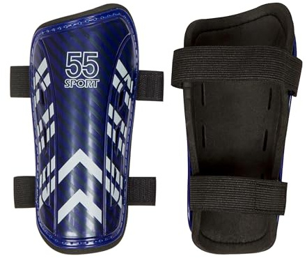 55 Sport Eclipse Lite Ventilated Football Shin Guards - Midnight Blue - Medium