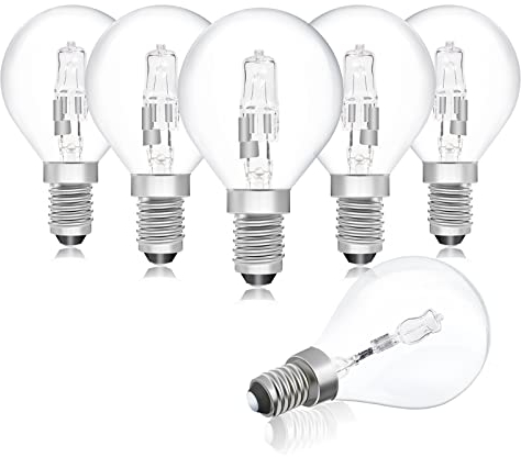 Bonlux 28W G45 E14 Halogenbirne e14 dimmbar warmweiß 2700K 340-370lm AC220-240V hohe Temperaturbeständigkeit 100° e14 Edison für Heimbeleuchtung, Wohnzimmer, Restaurant, etc (6 Stück)