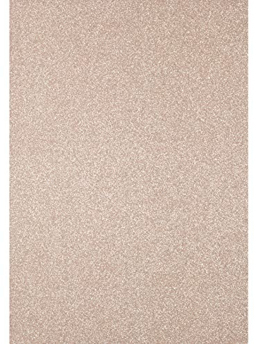 Florence Papier Pailleté Doré - A4 - 5 - 350 g/m² - Doré Clair - Papier Cartonné à Paillettes pour Loisirs Créatifs, Scrapbooking et Cartes de Vœux, Or