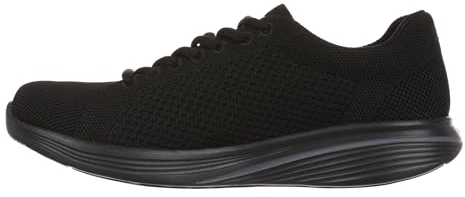 MBT Sora Lace UP Zapatillas de Deporte para Hombre Estilo Moderno. Deportivas Caminar Anatómicas y Cómodas. Calzado Fisiológico Confort y Estabilidad con Suela Curva. Sneakers con Cordon. Color Negro