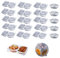 nnOuOnn 20PCS Reusable Snack Pots Containers, Mini Food Pack With Lids, 15 Double Compartment + 5 Three Compartment Snack Dip and Meal Prep Box for Kitchen Storage