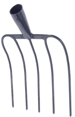 ORFOFE Attrezzo Agricolo in Ferro Per Raccolta Erbacea Strumento Agricolo Per Esterni Attrezzo Per Letame Pratico e Durevole