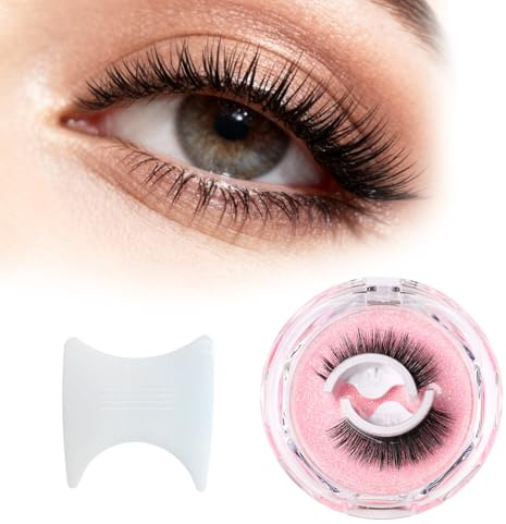 VINPAM False Eyelashes – Pre Glued Cluster Lashes Kit, Reusable Individual Eyelashes, Half Lashes & Lash Clusters for Natural Cat Eye Look (Z12)