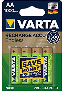 Varta Ready2Use - Pilas AA (1,2 V, HR6, 2500 mAh, 4 unidades)