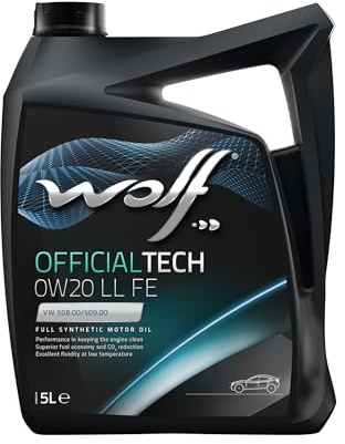 Wolf Motoröl OFFICIALTECH 0W20 LL FE – Kanister mit 5 Litern – 8331336