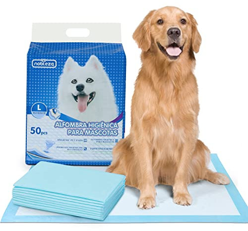 Nobleza -50 x Ultra saugfähige Hunde Trainingsunterlagen Welpenunterlage Welpen Toilettenmatte, 60 * 90cm