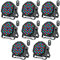 HOLDLAMP 8 Stücke 36 LED Par Scheinwerfer Bühnenlicht, RGB LED Par Strahler Party Lichter mit Fernbedienung DMX512 Discolicht für Bar DJ Show Disco Geburtstag Halloween Weihnachten