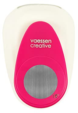 Vaessen Creative Motivstanzer Kreis - Ø 3.3 cm - Stanzer für Bastelpapier, Tonpapier, Scrapbookpapier oder Decoupagepapier