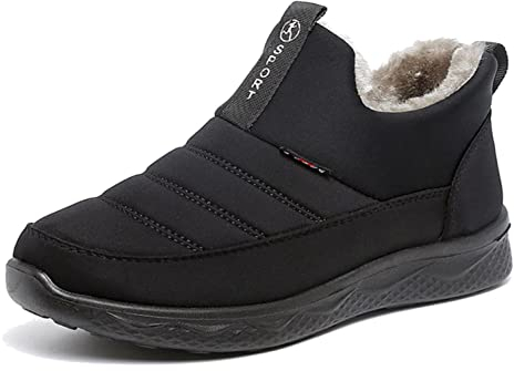 Winterstiefel Damen Wasserdicht Warm Winterschuhe Gefütterte Schneestiefel Winter Kurzschaft Stiefel Boots CN42 EU40