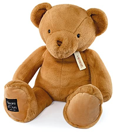 Histoire d'Ours - Peluche Géante Ours - Le Nounours - Noisette - 75 cm - Très Grande Peluche Super Douce à Caliner pour les Enfants - Idée Cadeau de Naissance Bébé, Noël et Anniversaire - HO3228