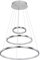Globo Hängeleuchte Wohnzimmer LED Pendelleuchte Ring Hängelampe Esstisch dimmbar höhenverstellbar, nickel matt, 1x LED 1x 57 Watt 1x 2200 lm, DxH 51x120 cm