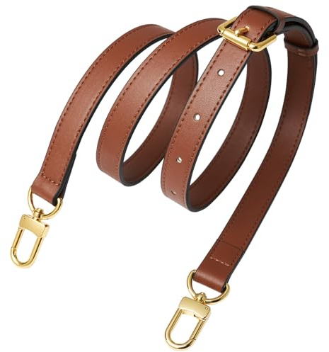 BMBMLV Vachetta Correa de cuero ajustable para bolsas pequeñas bolsa Mini NM Eva Favorite PM MM Nano Speedy