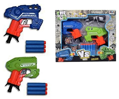 Confezione da 2 pistole a sfera Foam + accessori | Armi giocattolo per bambini - Pistole innocue e divertenti per giocare