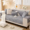 MINGPINHUIUS Sofabezug 1/2/3/4 Sitzer Überzug für L Form Sofa Couch Sessel Ecksofas, Weicher Samt Sofaüberwurf Rutschfest (Grau, 70 x 70 cm)