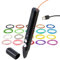 PEARL FreeSculpt 3D Drucker Stift: Kompakter 3D-Stift, USB-C-Stromversorgung, 20 Bunte PLA-Filamente (Druckerstift, 3D Stifte Bilder, Kugelschreiber)