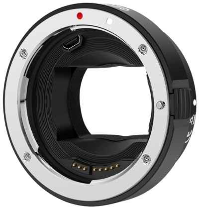 EF to Sony E Mount Adapter, Auto Focus Lens Converter Ring for Canon EF/EF-S Lens to Sony E Mount Camera A7III A7RIII A7IV A9 A6600, with Auto Focus & Aperture Control