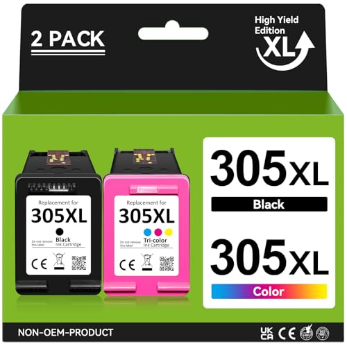 305 XL Cartuchos Compatibles para HP 305 XL Negro y Color, Alta Capacidad, 305XL Original Cartuchos para HP DeskJet 2800e 2810e 2820e 2700 2720e, Deskjet Plus 4120 4222e, Envy 6010 6020 6032