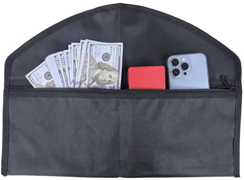 BEISUOSI Hanger Diversion Safe by Stash-it, Hidden Pocket Safe, Fits Under Hanging Clothes with Pocket to Hide Valuables for Home or Travel (1, BLACK)