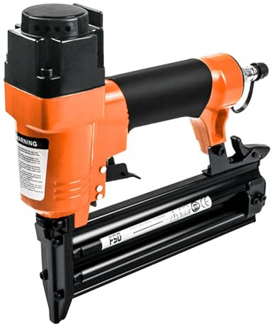 Compressed Air Nailer, 2-in-1 Professional Compressed Air Stapler with Oil Bottle. Max 8 Bar Compressed Air Nail Gun with Safety Nose for Workshop, Home Cladding, Furniture Construction and Other