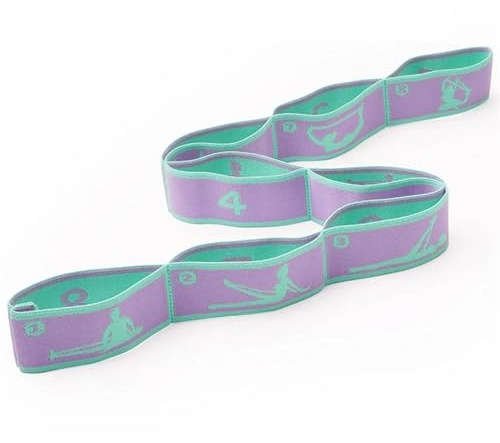 cinghia yoga Cintura elastica for yoga, danza, ginnastica, allenamento, cintura for, resistenza, Pilates, esercizi, da trazione(Color1)