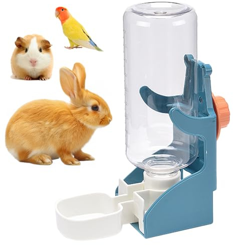 500 ml Kaninchen Automatischer Wasserspender, Hängend Trinkflasche Kaninchen Hamster Trinkflasche Kaninchentränke für Hamster Häschen Chinchilla Igel Eichhörnchen Frettchen