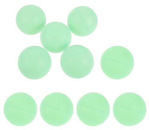 Toyvian Balles de ping-Pong phosphorescentes en Plastique 10pcs 40mm pour décorations de fêtes en Plein air et Jeux de lumière