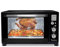 TurboTronic digitaler Minibackofen 45l schwarz 2000W, Drehspieß, 2 Backbleche, Timer, Dörrer, Dörrgerät, Dörrautomat, Pizzaofen