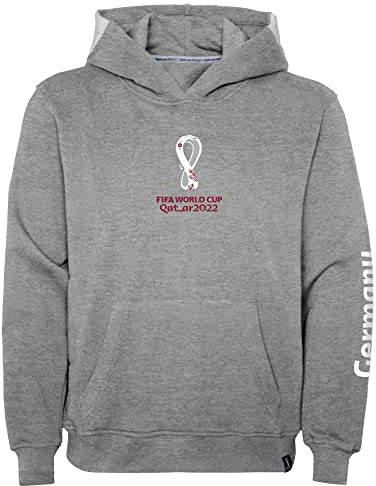 Outerstuff Women's World-Cup-Soccer-National-Teams Hooded Sweatshirt, Heather Grey, XL