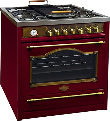 Kaiser Fornello HGE 93555 RotEm/5, Piano cottura elettrico a gas retrò 90 cm Range Coocker