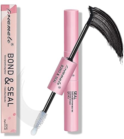 Eyelashes Glue Eyelash Bond and Seal Super Strong Hold Cluster Lash Adhesive Latex Free Waterproof Cluster Lash Glue for Eyelash Extension (5g bond +5g Seal)