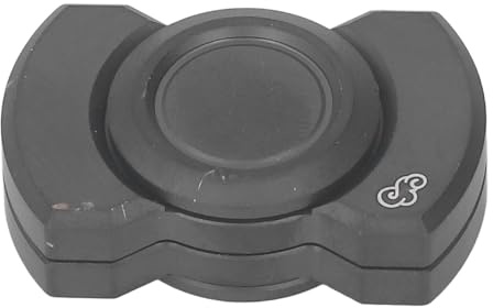 Deslizador de estrés, alta dureza, ligero, 3 en 1, ergonómico, juguete deslizante para ADD (negro)