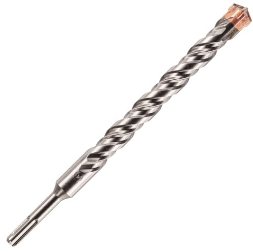 Brocas de martillo SDS Plus de alto rendimiento de 20 mm x 260 mm de largo, broca profesional de carburo de tungsteno con punta cruzada para ladrillo, hormigón, piedra, granito. Broca SDS de 20 mm