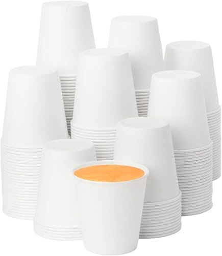 pafnisoin Vasos Papel 100 PCS Vaso Cafe 200ML Vasos Carton Vasos Desechables Cafe Vasos de Cartón Desechables Vaso de Papel Para Cafe